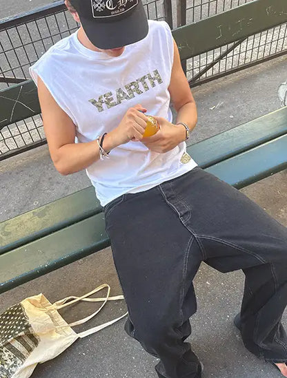 SLEEVELESS TEE USA